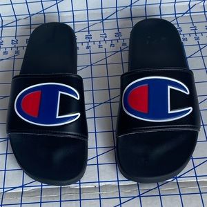 Champion Sandals/Slides 10M Black/Blue/Red